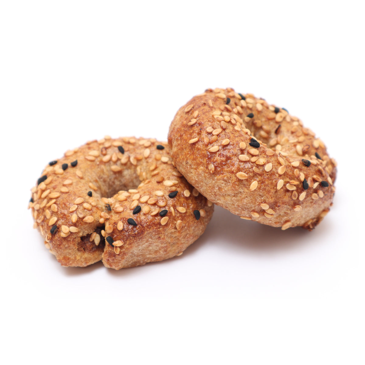 Burr Maamoul Rings with Sesame & Black Seeds — No Added Sugar — Original product photo