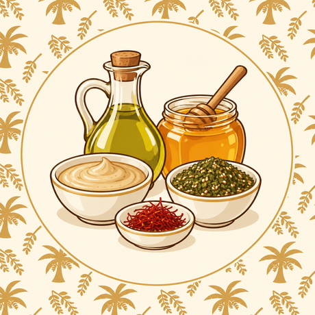 الزيت والعسل ومستلزمات المائدة من ثمار العالية | Pantry Essentials